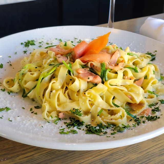Smoked Salmon Tagliatelle.